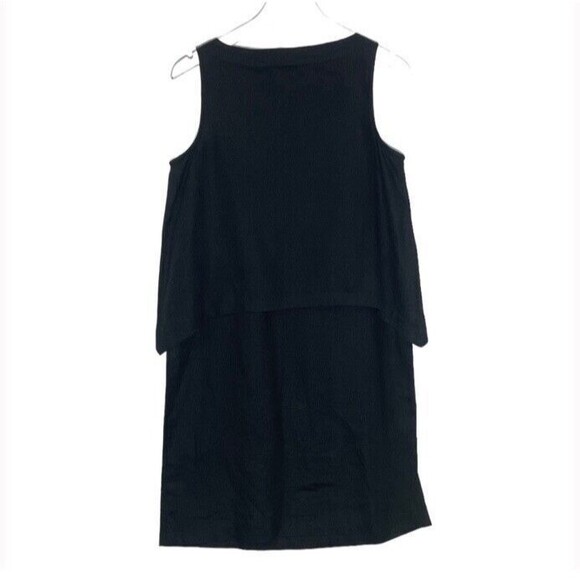J. Jill Women's Pure Linen Black Layered Sleeveless Shift Dress Lagenlook XS EUC - Picture 3 of 9